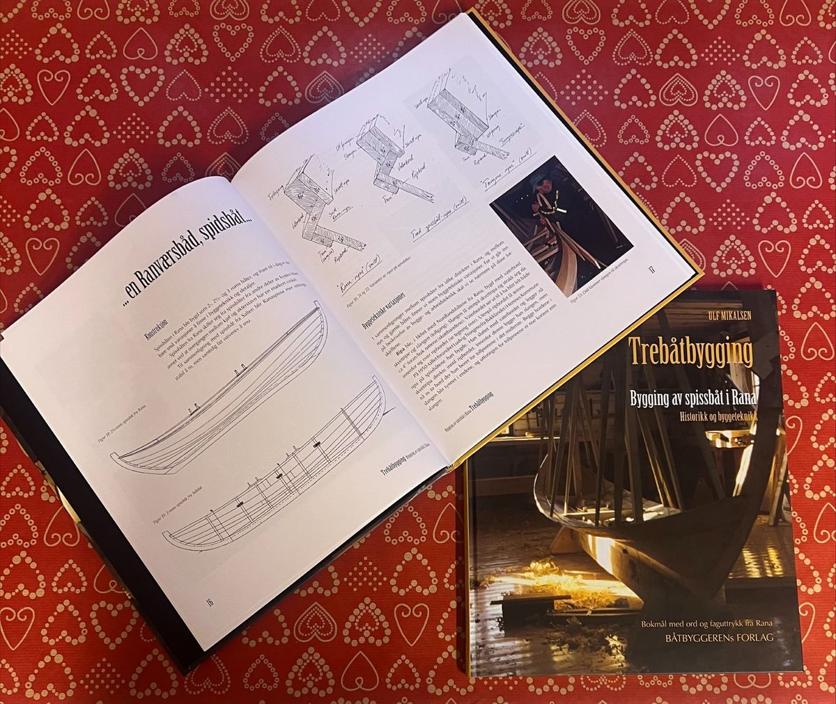 Trebåtbygging, spissbåt fra Rana.